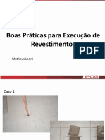 Boas Práticas para Execução de Revestimentos