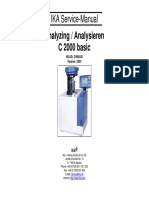 Analyzing / Analysieren C 2000 Basic: IKA Service-Manual