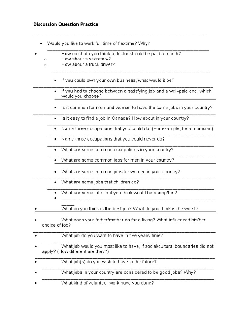 Discussion Question Practice | PDF | Labor | Economies