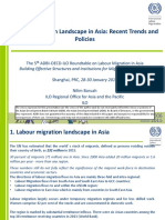 Labour Migration Landscape in Asia: Recent Trends and Policies