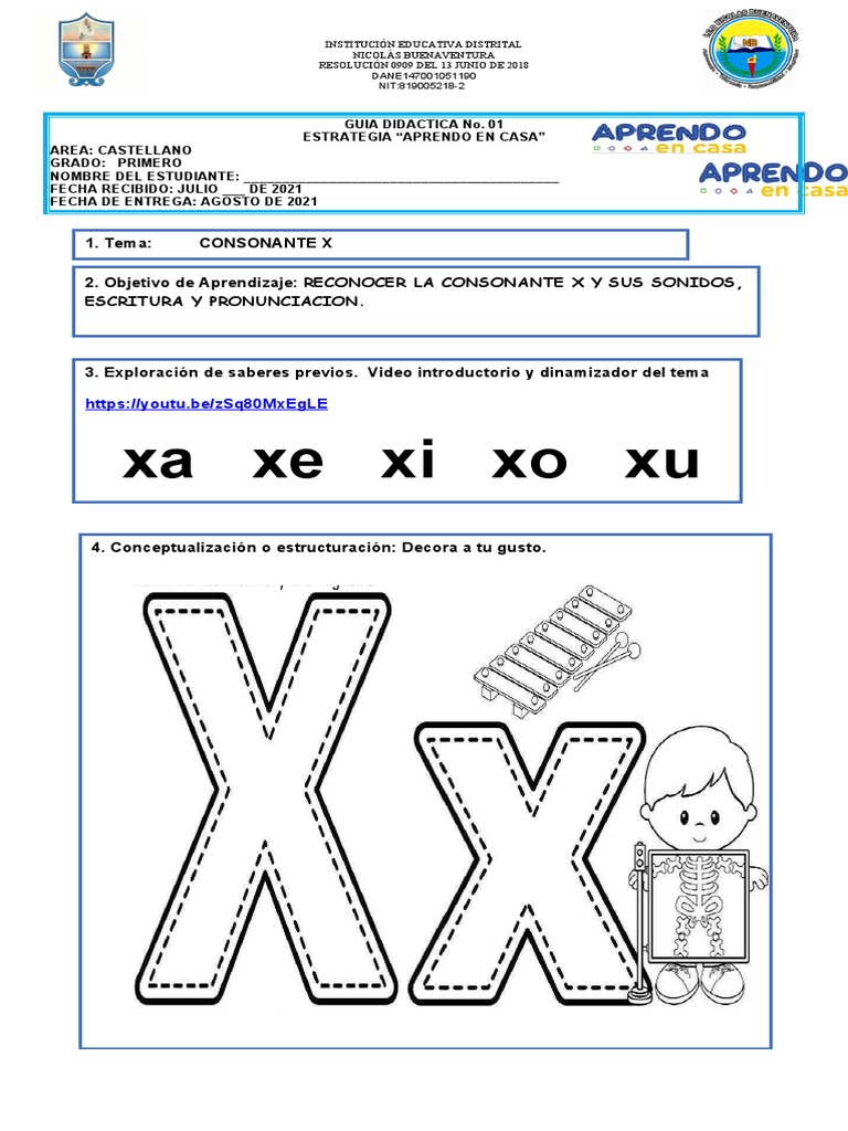 Guia Modulo 3 Castellano Letra X PDF