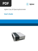 User's Guide: Agilent Cary 60 Spectrophotometer