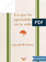 Lo Que He Aprendido en La Vida - Oprah Winfrey
