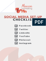 Social Media Set-Up Checklist