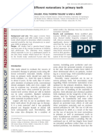 The Longevity of Different Restorations in Primary Teeth: DOI: 10.1111/j.1365-263X.2009.01017.x