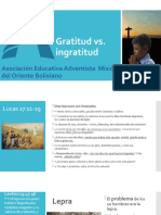 Gratitud VS Ingratitud