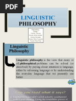 Linguistic Philosophy Group-7