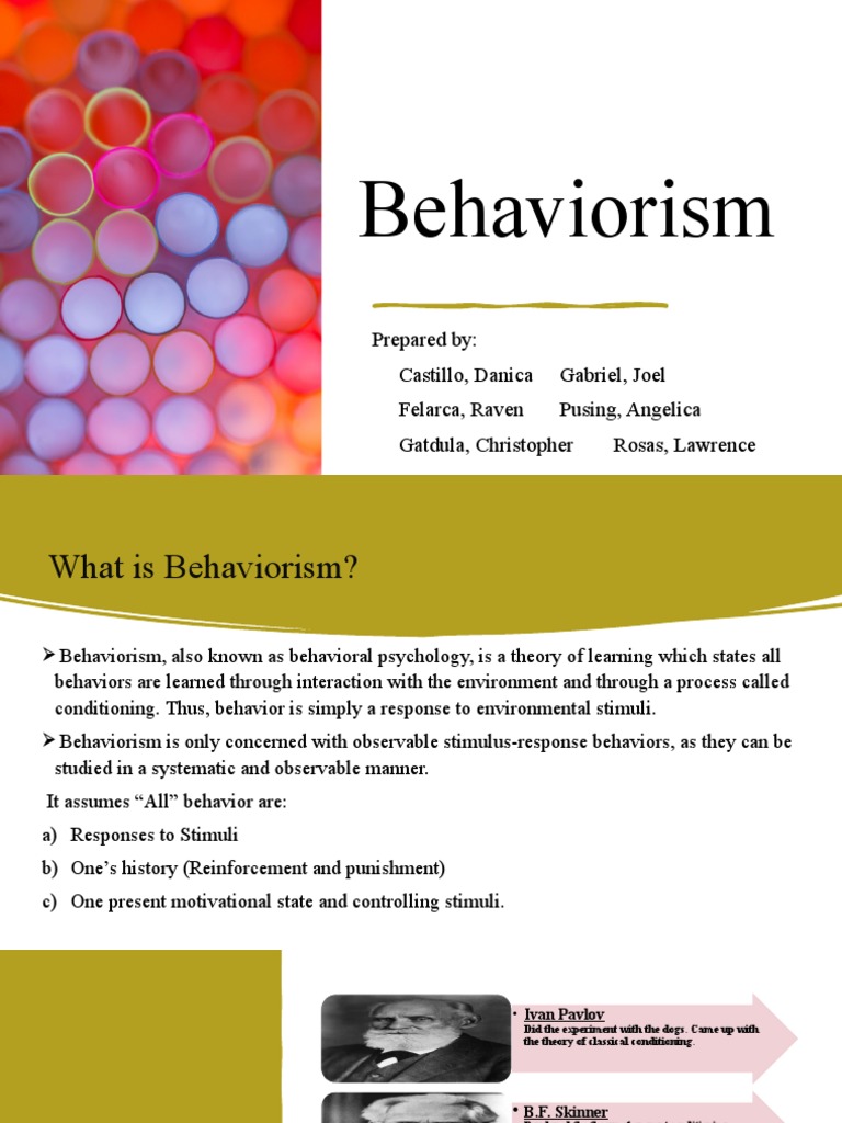 Understanding Behaviorism in Learning | PDF | Reinforcement | Classical ...