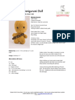 Chewbacca Amigurumi Doll: Materials Needed