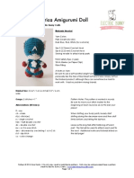Captain America Amigurumi Doll: Materials Needed