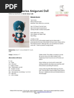 Captain America Amigurumi Doll: Materials Needed