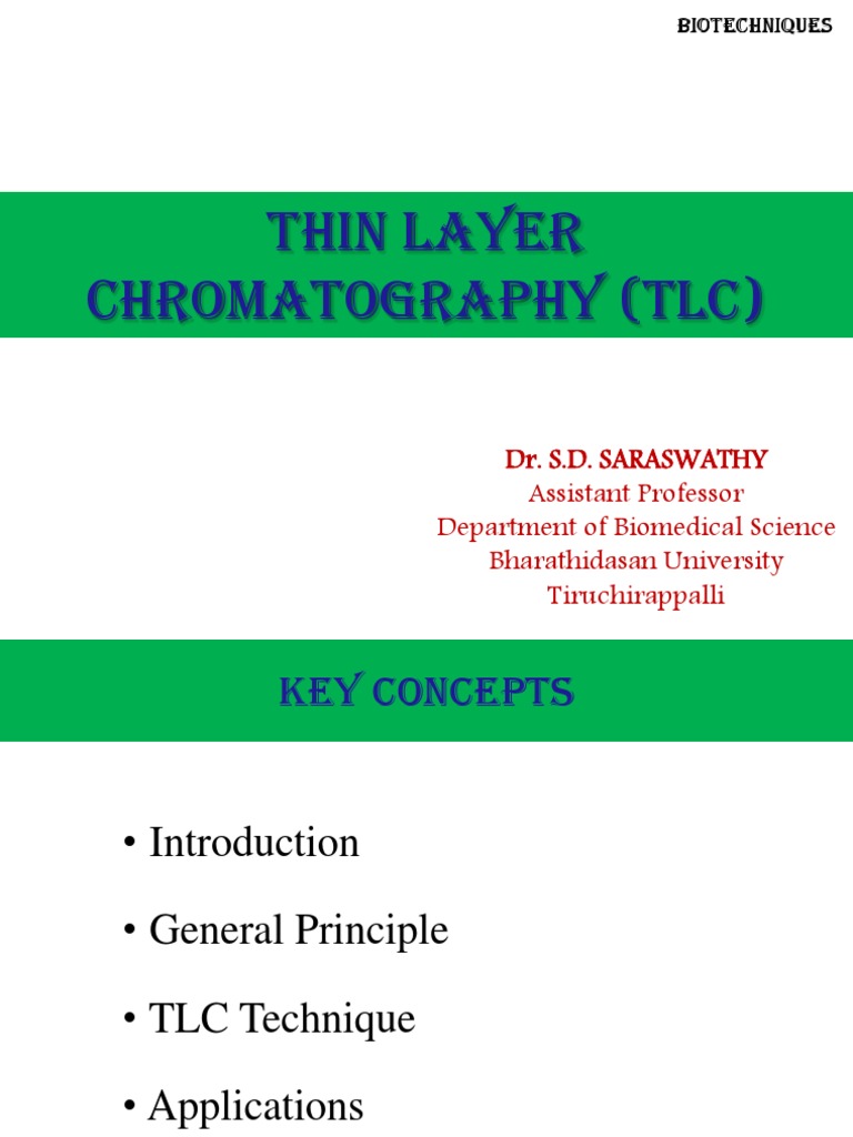 Thin Layer Chromatography Overview | PDF | Thin Layer Chromatography ...