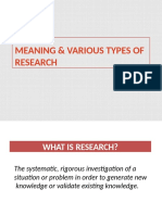 Types of Research 