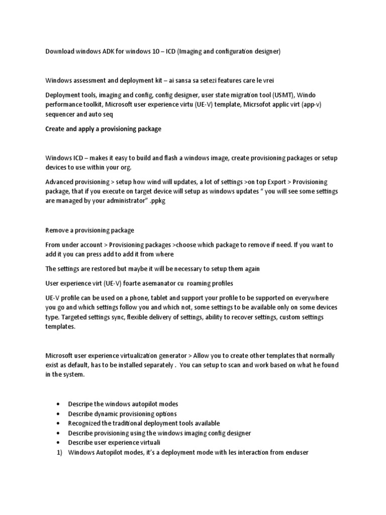 Download Windows ADK for 10 & ICD Guide | PDF | Windows 10 | Microsoft ...