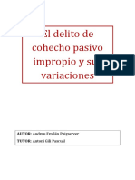 UNED - Derecho Penal - Delito Cohecho Pasivo Impropio 2021 - Interesante