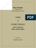 Pechenino Mario - Verbi e Forme Verbali Della Lingua Greca