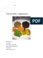 Foto Do Prato - Nutrição