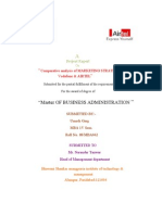 "Master of Business Administration: Project Report