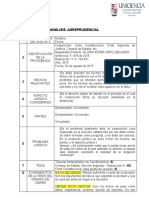 FORMATO PARA ANALISIS JURISPRUDENCIAL