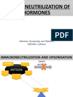 Immunoneutrilization of Hormones