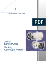 Jensen. A Swagelok Company. Jenflo Series Pumps Sanitary Centrifugal Pumps