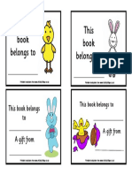 Bookplates Small Easter