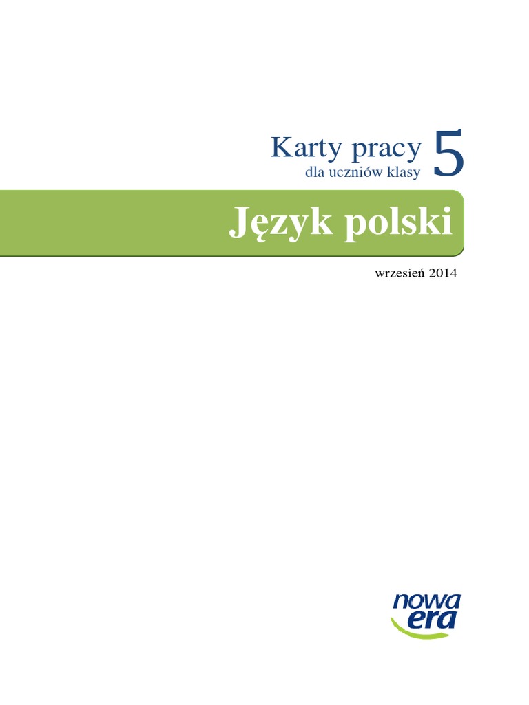 Karty Pracy Język Polski Gimnazjum Chomikuj