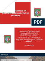 Procedimentos da Adm Mil Mat