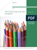 The School Day and Year (England) : Briefing Paper