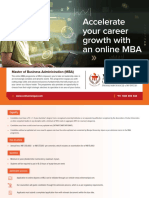 Accelerate Your Career Growth With An Online MBA: Master of Business Administration (MBA)