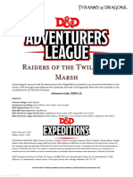 Raiders of The Twiligiht Marsh: Adventure Code: DDEX1-12