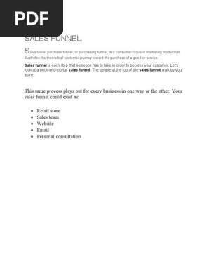 Sales Funnel 1