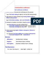 Present Perfect Continuous