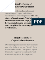 Piaget's Theory of Cognitive Development