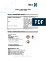 Ficha de Seguriad -Cemento Solvente de Pvc