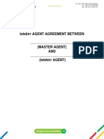 Agreement Between Agent and Master Agent - Final V1