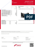Gensets GENEF125B - kVA ( - Kwe) at 1500 Rpm-Min