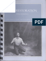 Discussion 3 - The Restoration