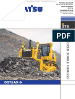 Catalogo Tractor Cadenas d275ax5 Komatsu Caracteristicas Especificaciones Datos Tecnicos Dimensiones Equipamiento