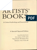 Artists Books A Critical Anthology