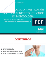 1 Epistemologia La Investigacion Cientifica Conceptos Utilizados en Metodologia