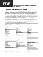 Cohesion: Linking Words and Phrases