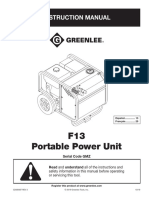 F13 Portable Power Unit S-C GMZ Manual