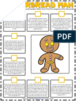 Gingerbread Man Esl Printable Sequencing The Story Worksheet For Kids