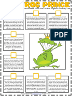 the frog prince esl printable sequencing the story worksheet for kids