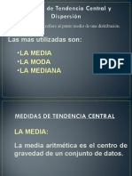 Capitulo III MEDIDAS DE TENDENCIA CENTRAL Y DISPERSION EN DISTRUCION DE FRECUENCIAS