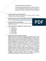 Resistencia Microbiana en El Perú Análisis Del Artículo Científico