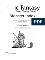 Basic Fantasy - Field Guide (index)