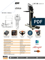 Ficha Técnica Apilador Eléctrico BASSLER BK1545