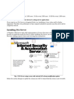 isa server installatio process